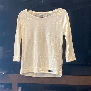 Grunt Style Lace back 3/4 sleeve top